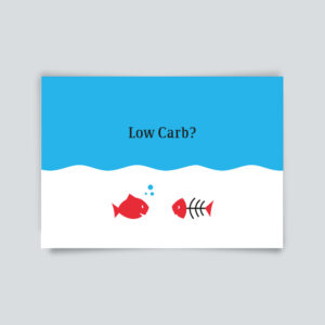 Maritime Postkarte. Low Carb