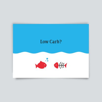 Maritime Postkarte. Low Carb