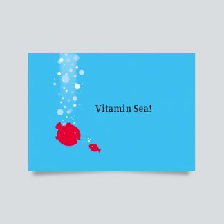 Maritime Postkarte. Vitamin Sea