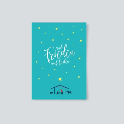 Postkarte Und Frieden auf Erden