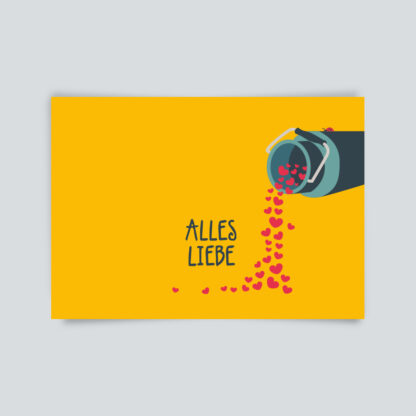 postkarte alles liebe
