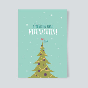 Weihnachtskarte A Tännsche